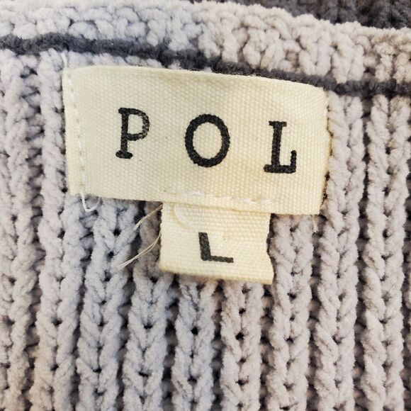 POL Oversized Comfy In Vneck Camo Sweater Green Animal Print  Sz L Oversized - Picture 9 of 11